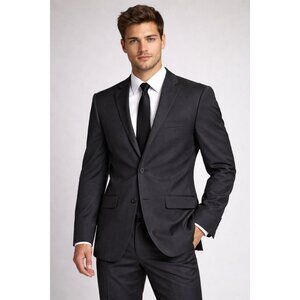Tazio  suit jacket a classic two-button single-breasted notched lapels, Size 34S
